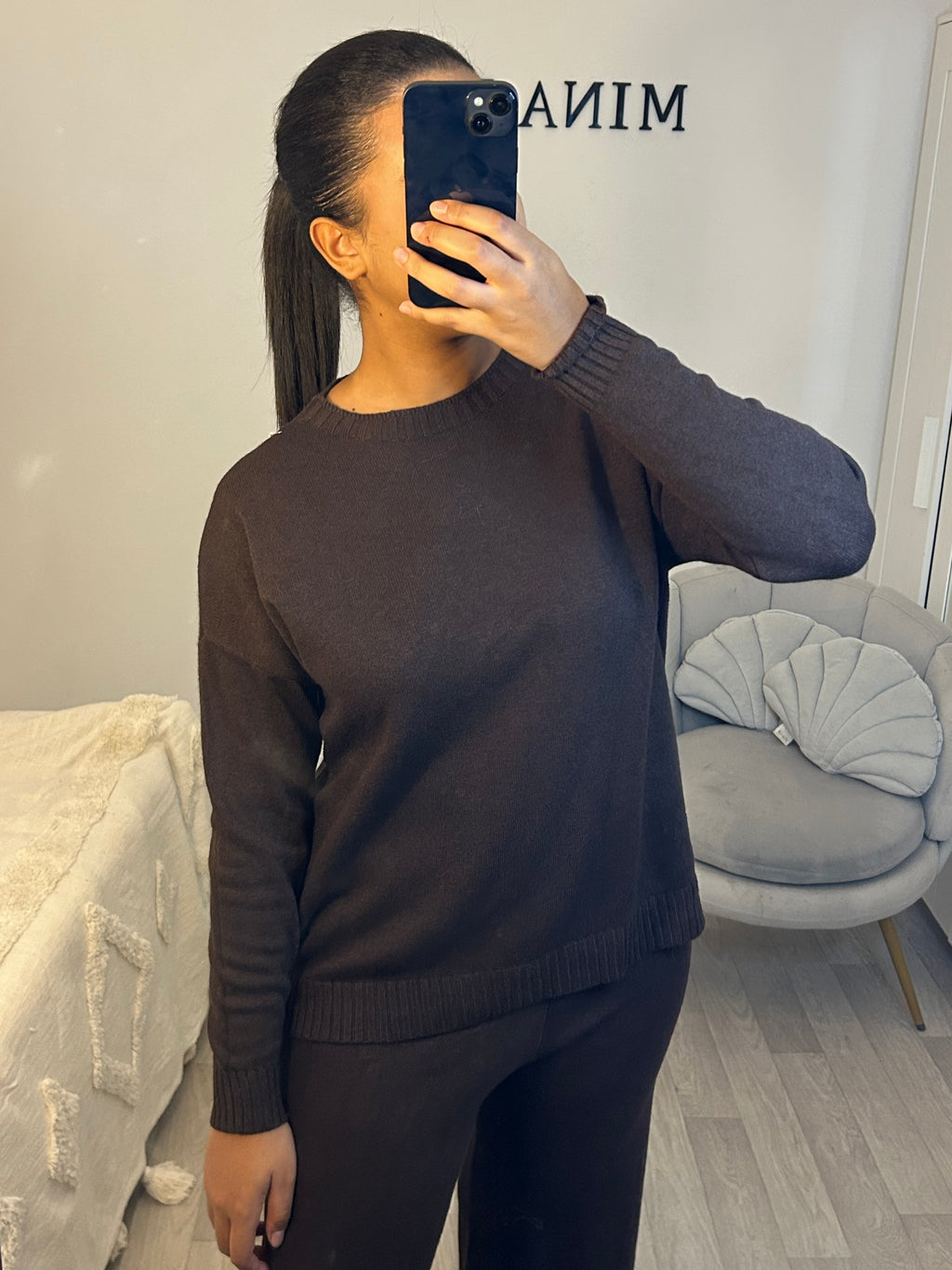 Ensemble d’hiver marron