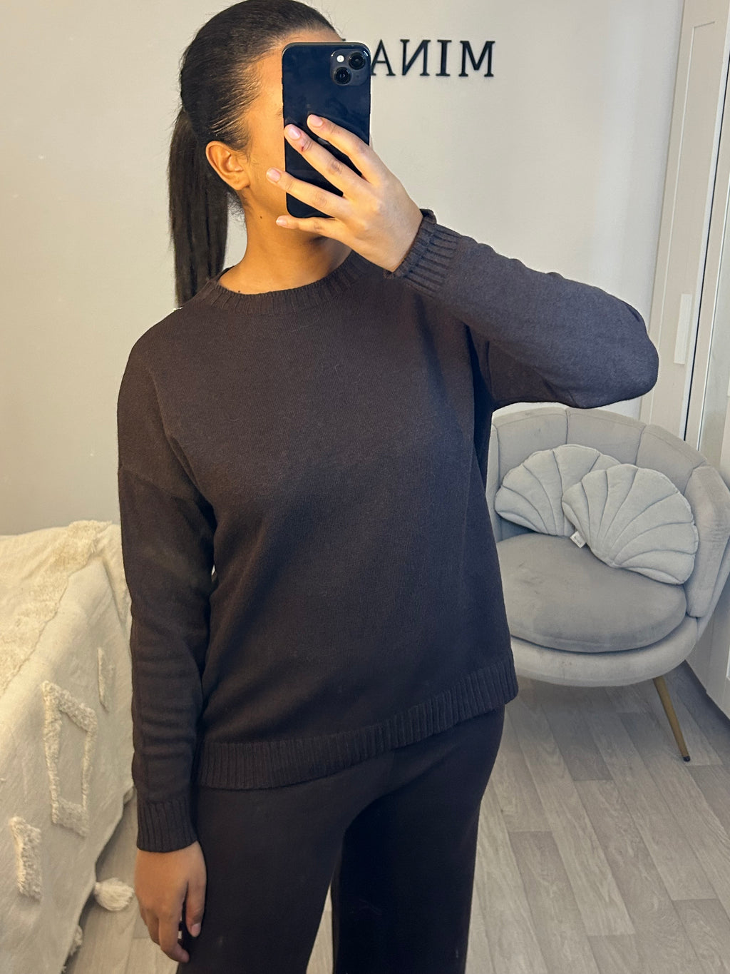 Ensemble d’hiver marron