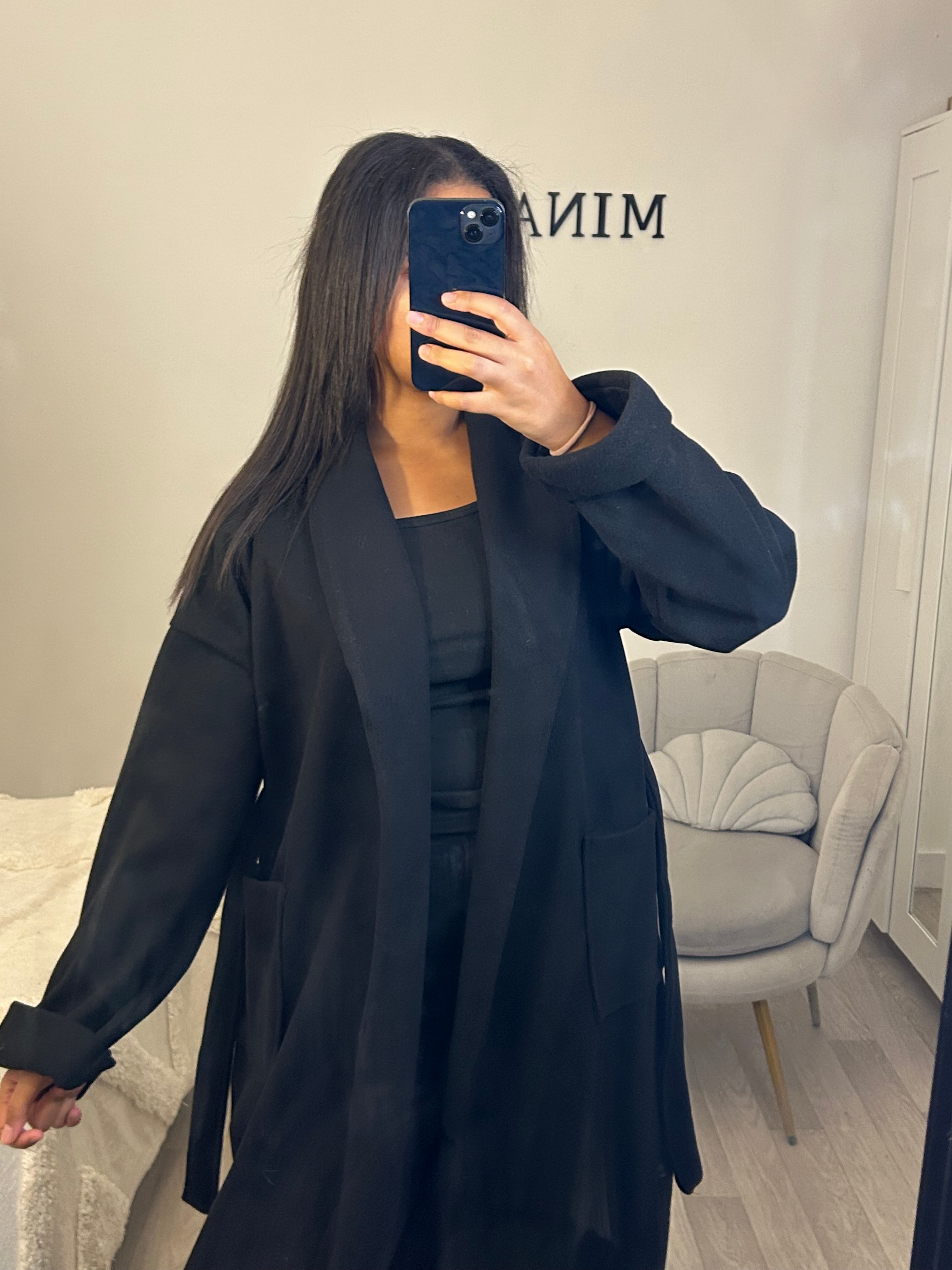 Manteau long noir